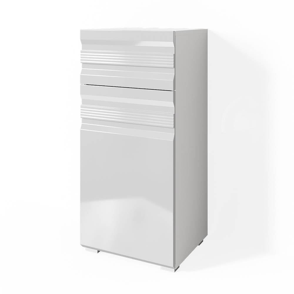 Vicco Szafka Midi Fredd, Biały wysoki połysk, 36.4 x 79 cm