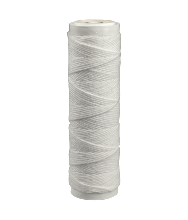 Cartouche 2 en 1 bobinée polyphosphates : anti calcaire et anti sédiments - 9’’ 3/4 - efficacité 12 mois