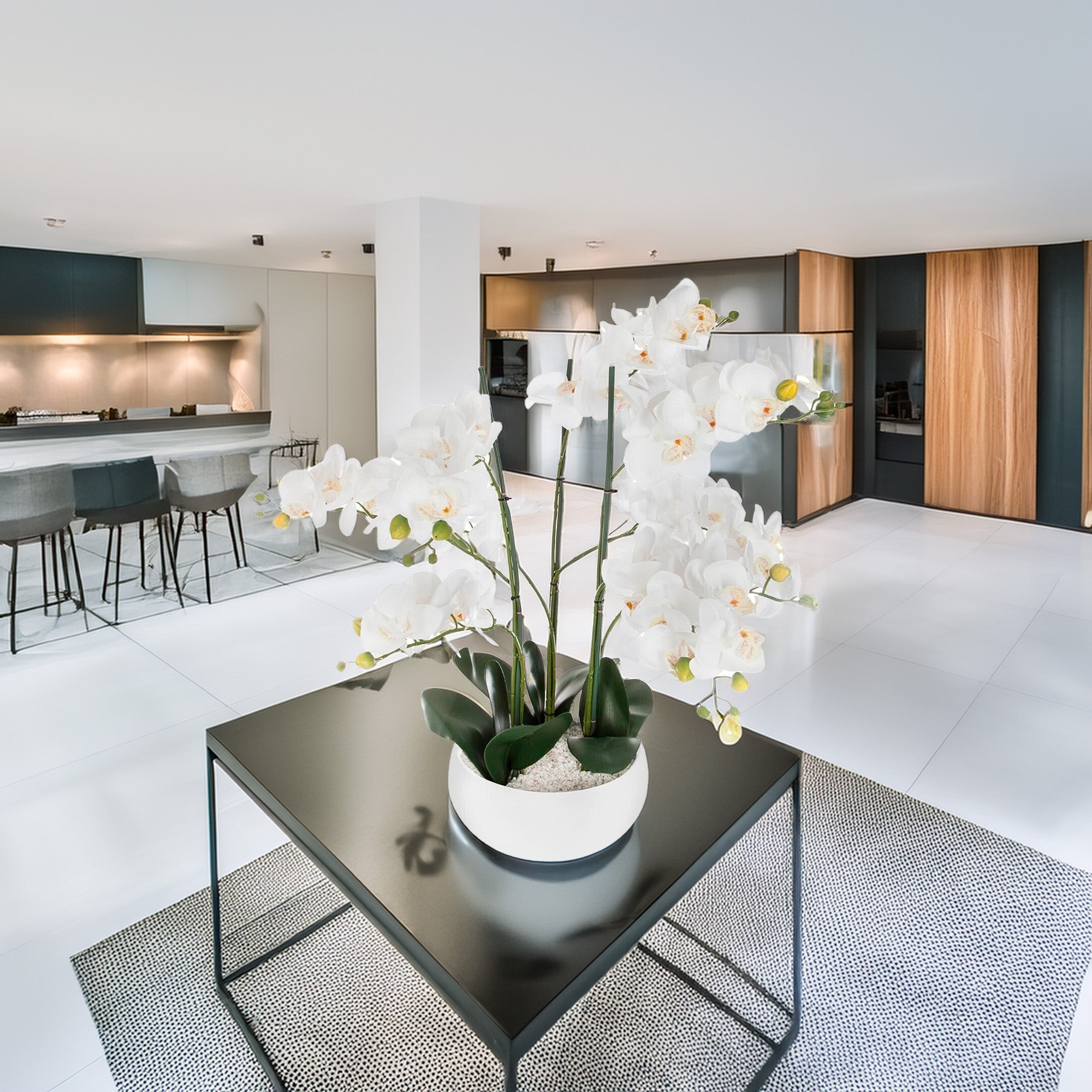WELLHOME Orquídea Ø45x61,5 cm em branco - 3