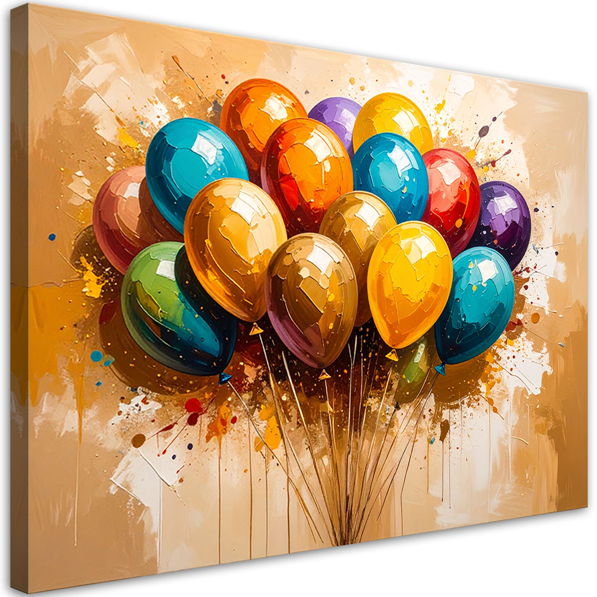 Obraz na płótnie do pokoju dziecka kolorowe balony 60x40