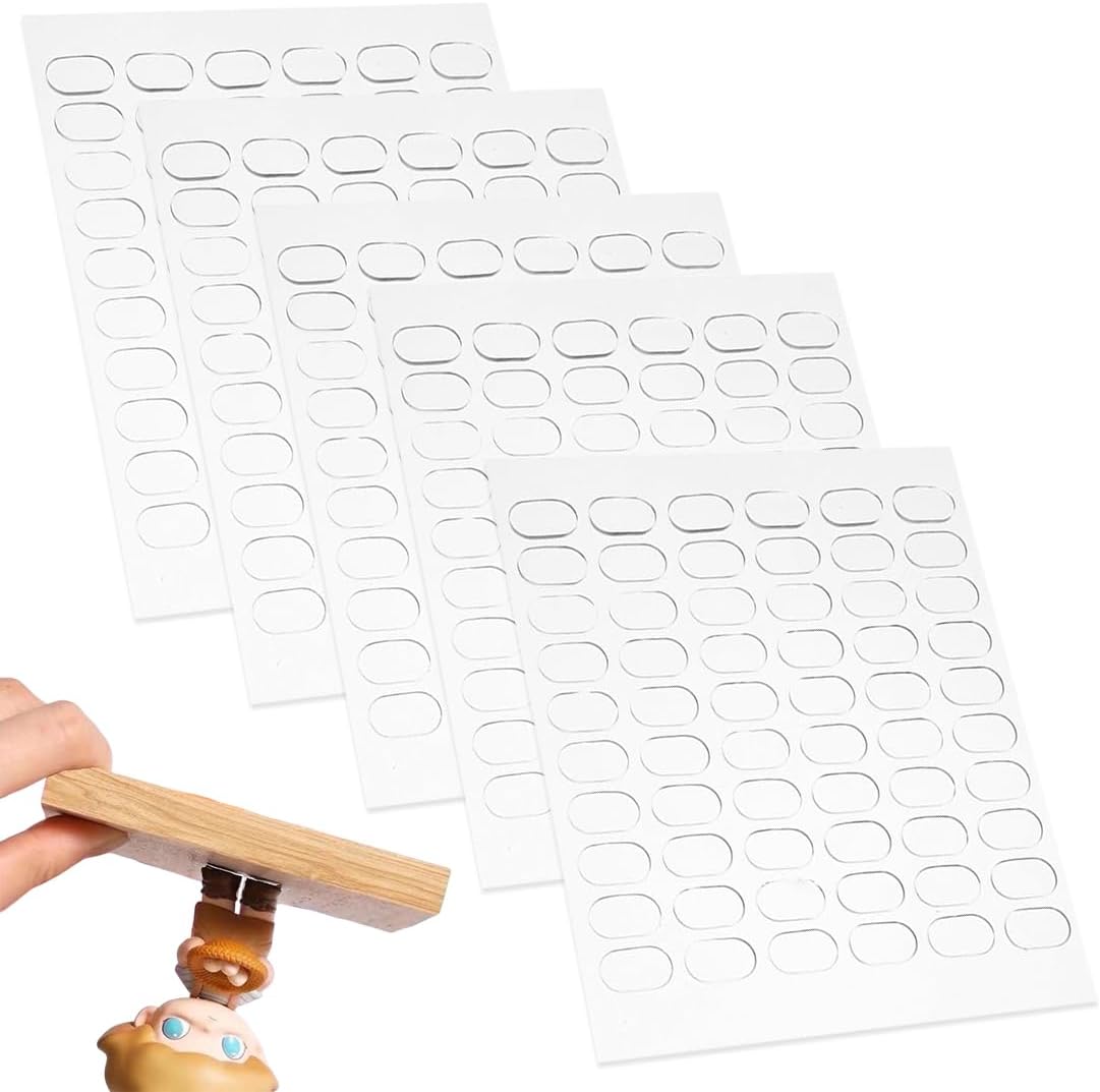 300 samoprzylepnych naklejek (1,3 x 8 cm), dwustronny klej w żelu, wyjmowany aplikator mocujący, nie pozostawia śladów, do montażu na ścianie