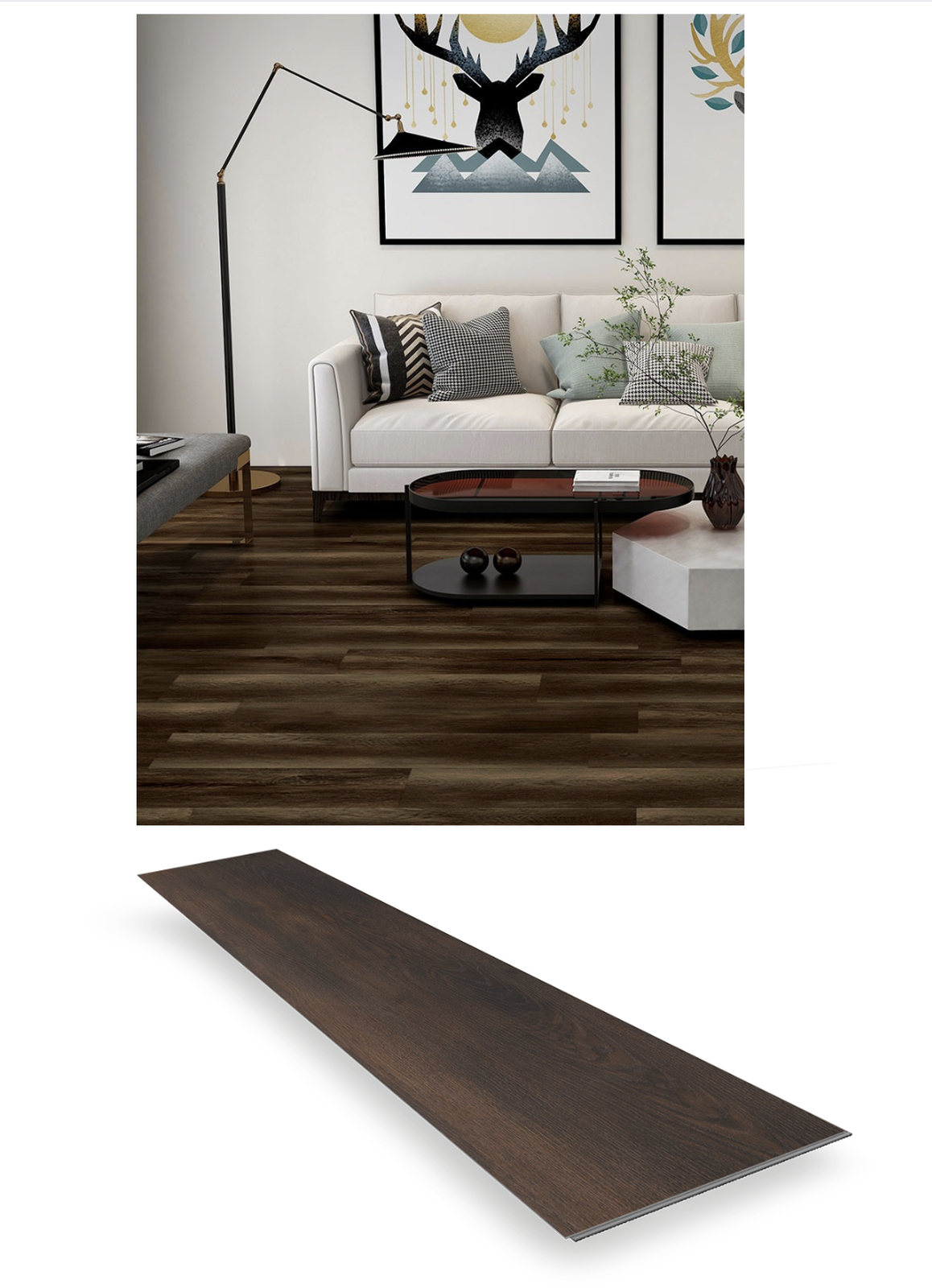 2,782m² suelo vinílico clic imitación madera roble medio  base acústica integrada  uso intensivo  zonas húmedas 2455 felizitas eiche