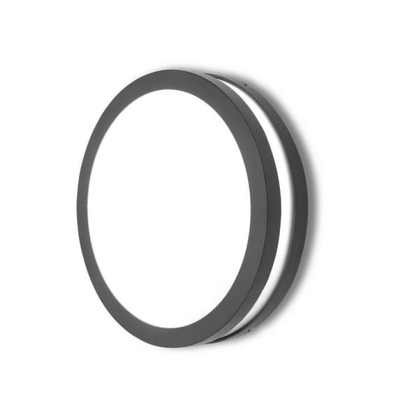 Plafon zewnętrzny Titan antracytowo-biały 1xE27x60W IP54 wym: 9,5 x 26 x 26 cm aluminium Lutec