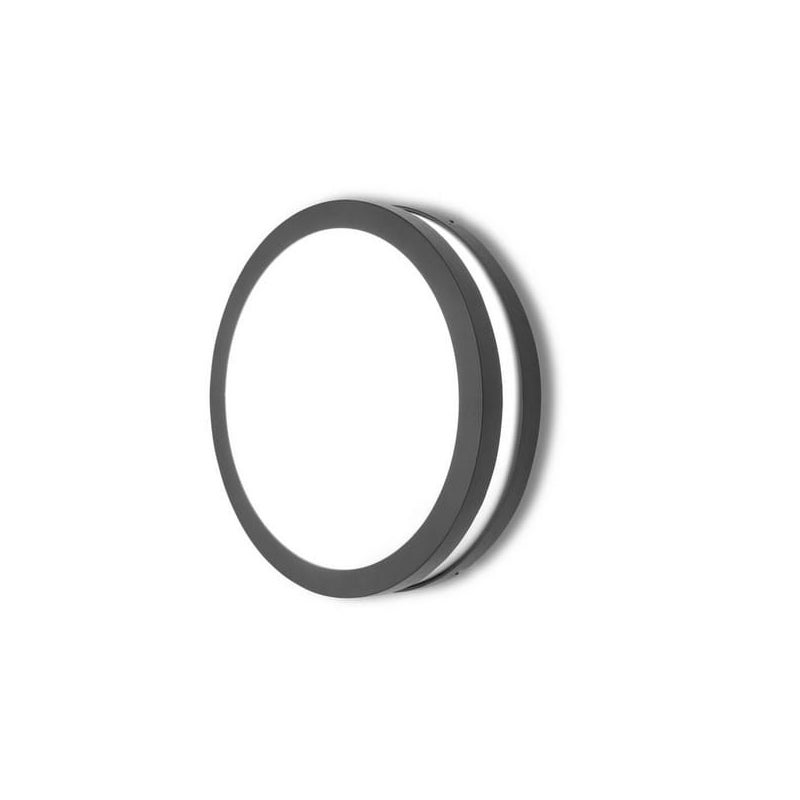 Plafon zewnętrzny Titan antracytowo-biały 1xE27x60W IP54 wym: 9,5 x 26 x 26 cm aluminium Lutec