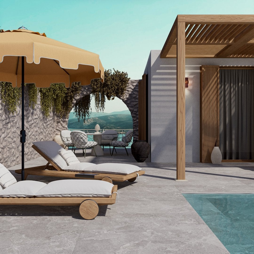 Pietra Portofino Cenere 20 mm Outdoor - Piastrelle 60x120x2 cm 20 mm - MPL 5002 60x120 MATT R11 20 mm - 3