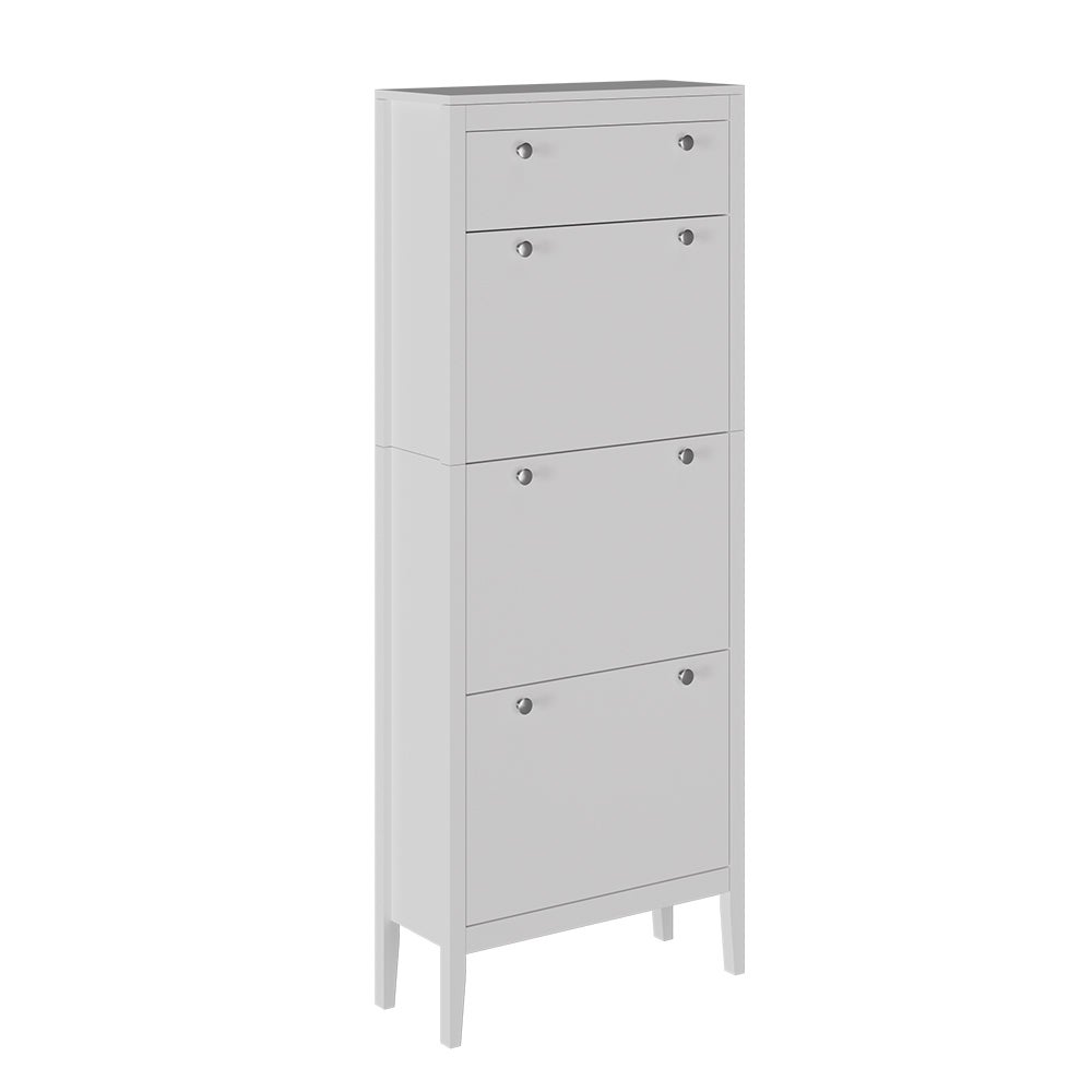 Vicco Szafka na buty Aron, Biały, 60 x 153 cm 3 przedziały