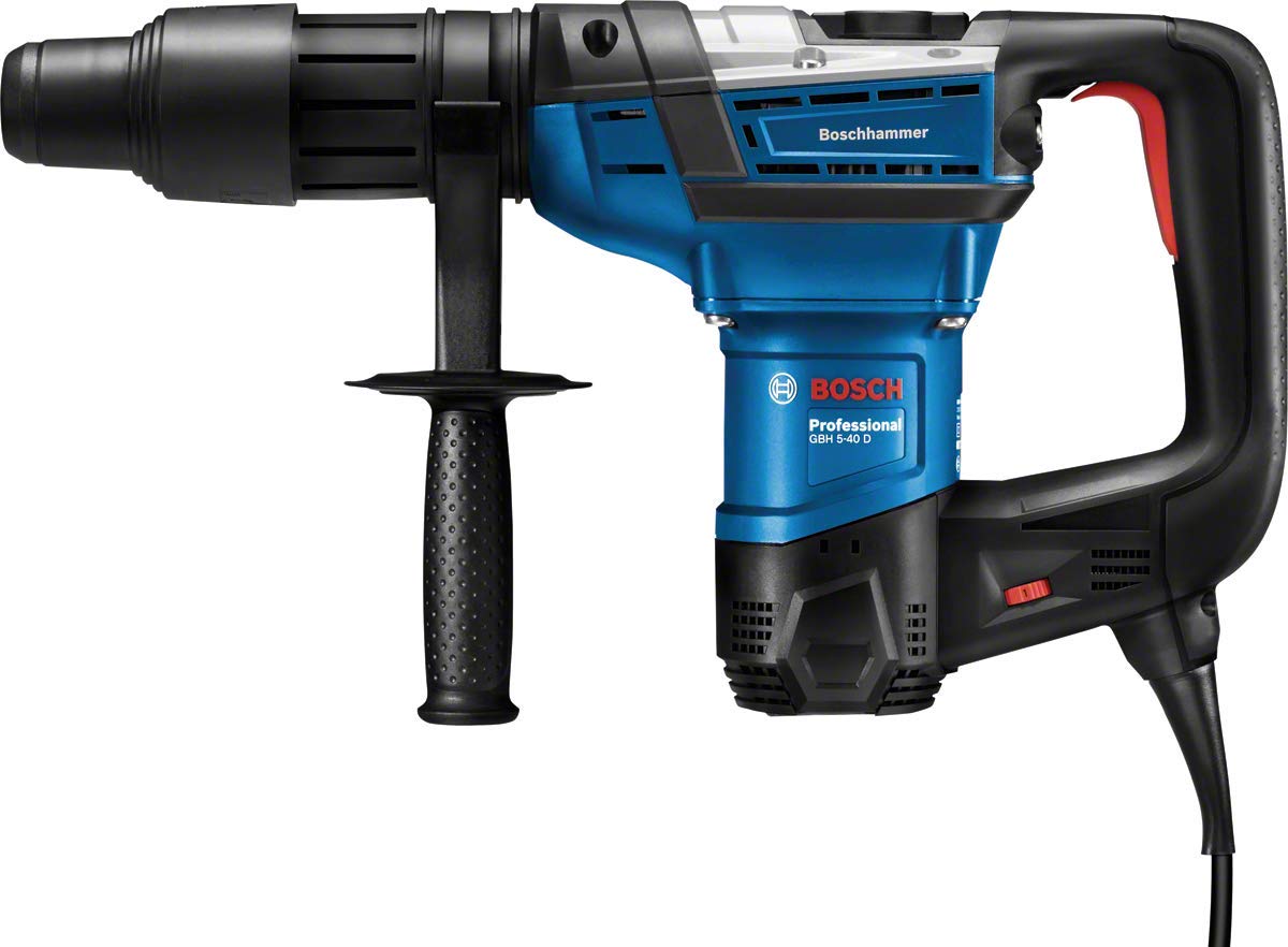 Bosch Professional Martello perforatore GBH 5-40 D (SDS Max, incl. impugnatura aggiuntiva, tubo grasso, panno macchina, nella custodia) - 9