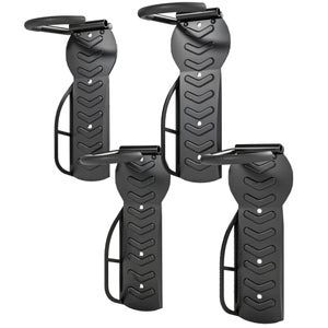 Soporte De Pared Plegable Para Bicicletas WilTec - Set De 2, Hasta 30kg Por Gancho, Ahorra Espacio