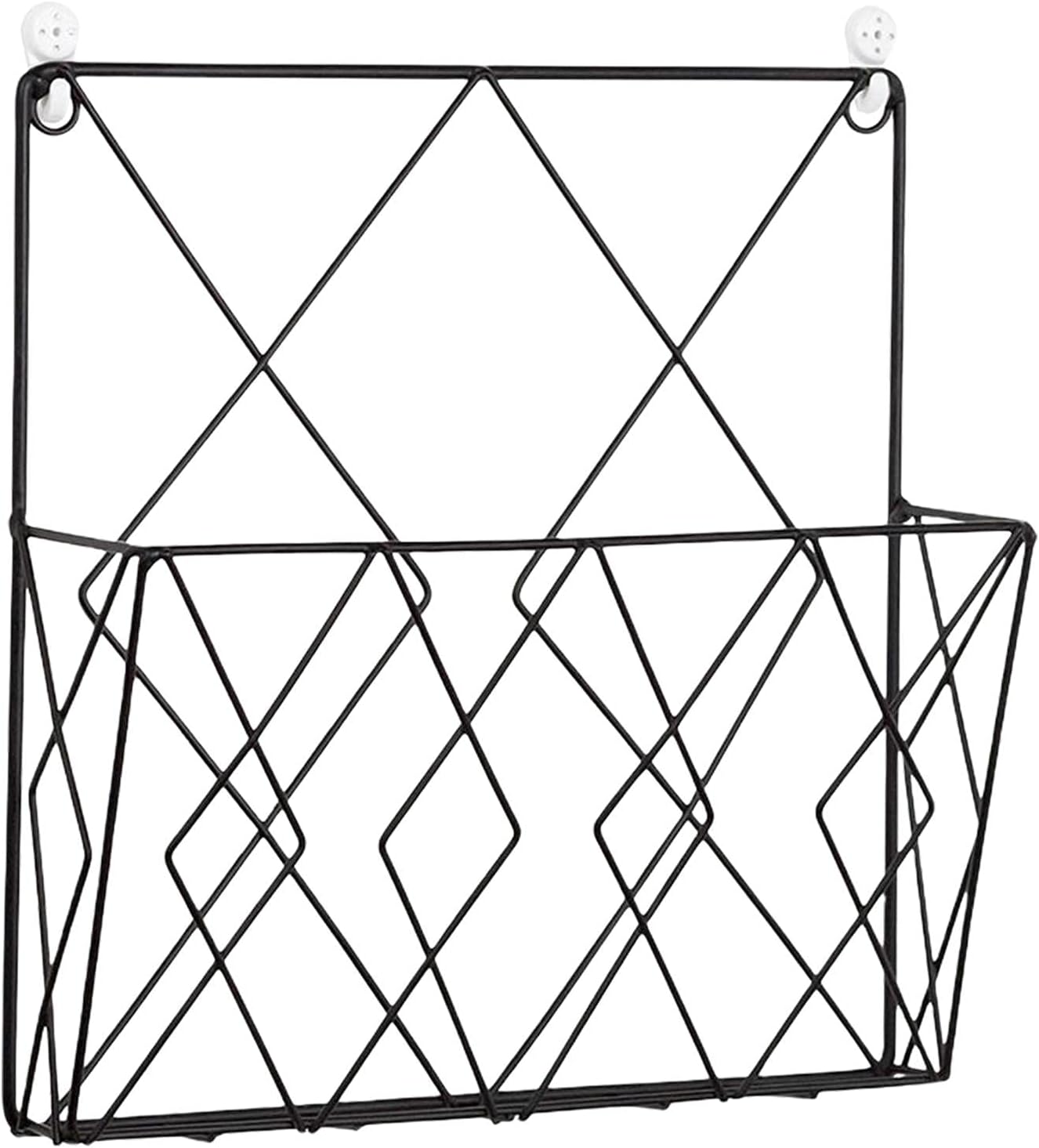 Revistero, revistero de pared metálico decorativo moderno, organizador de almacenamiento para el hogar, soporte compacto que ahorra espacio