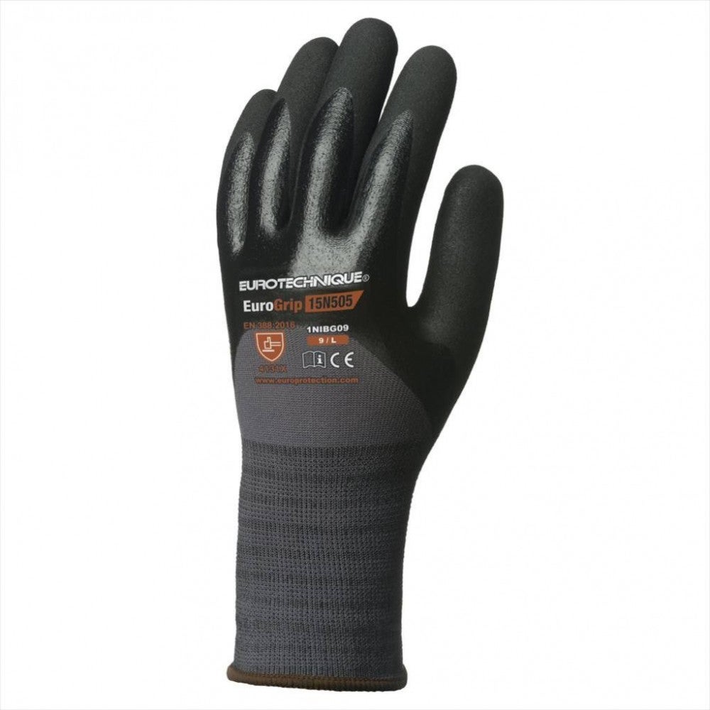 Gants EUROGRIP 15N505 15G dble end. nit paume+3/4 dos - COVERGUARD - Taille M-8 - 3