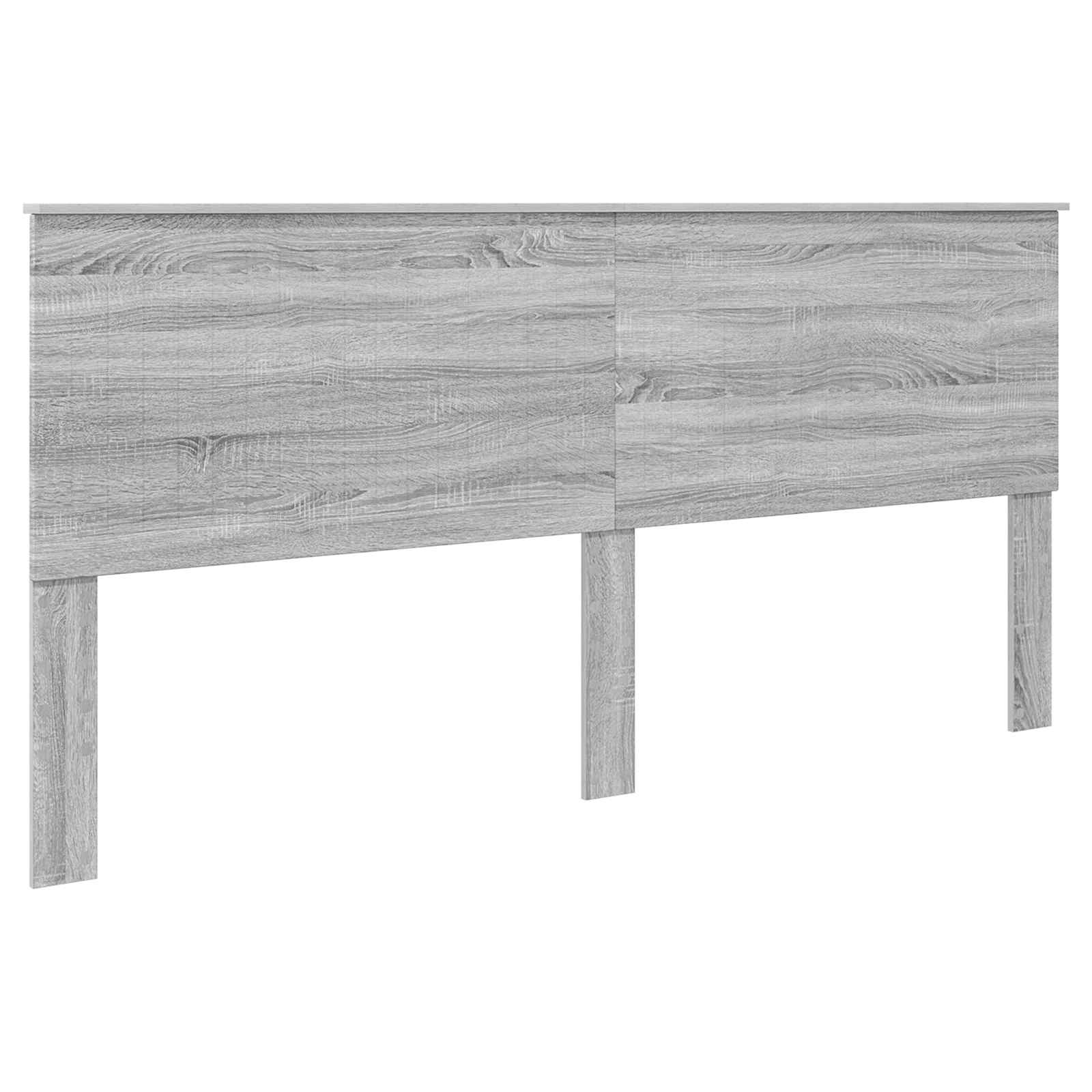 Cadre de lit gris 200 x 200 cm en bois de pin massif - 5