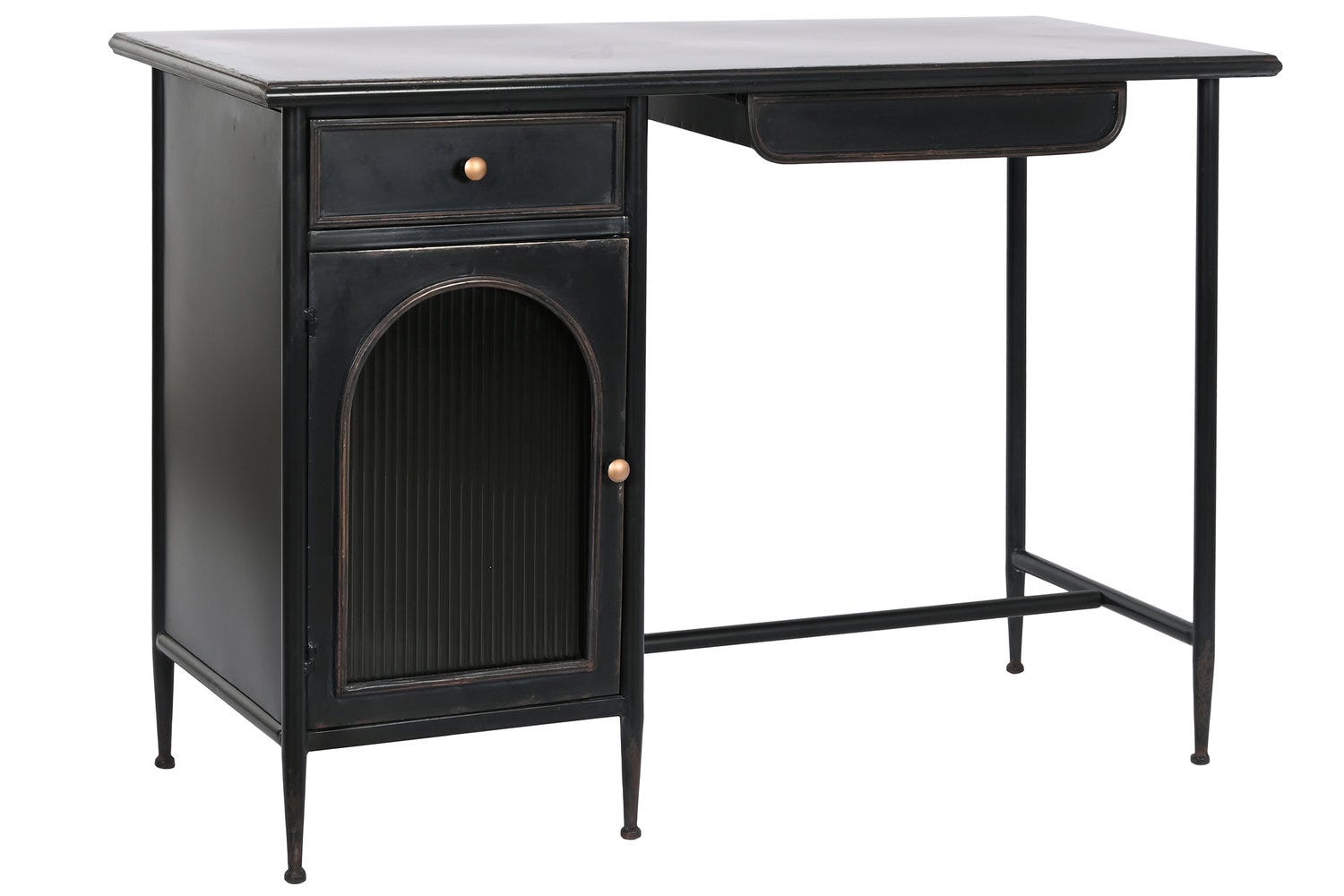 Bureau en verre et acier chromé POLAR | Maisons du Monde Bureau en verre et acier chromé POLAR | Maisons du Monde