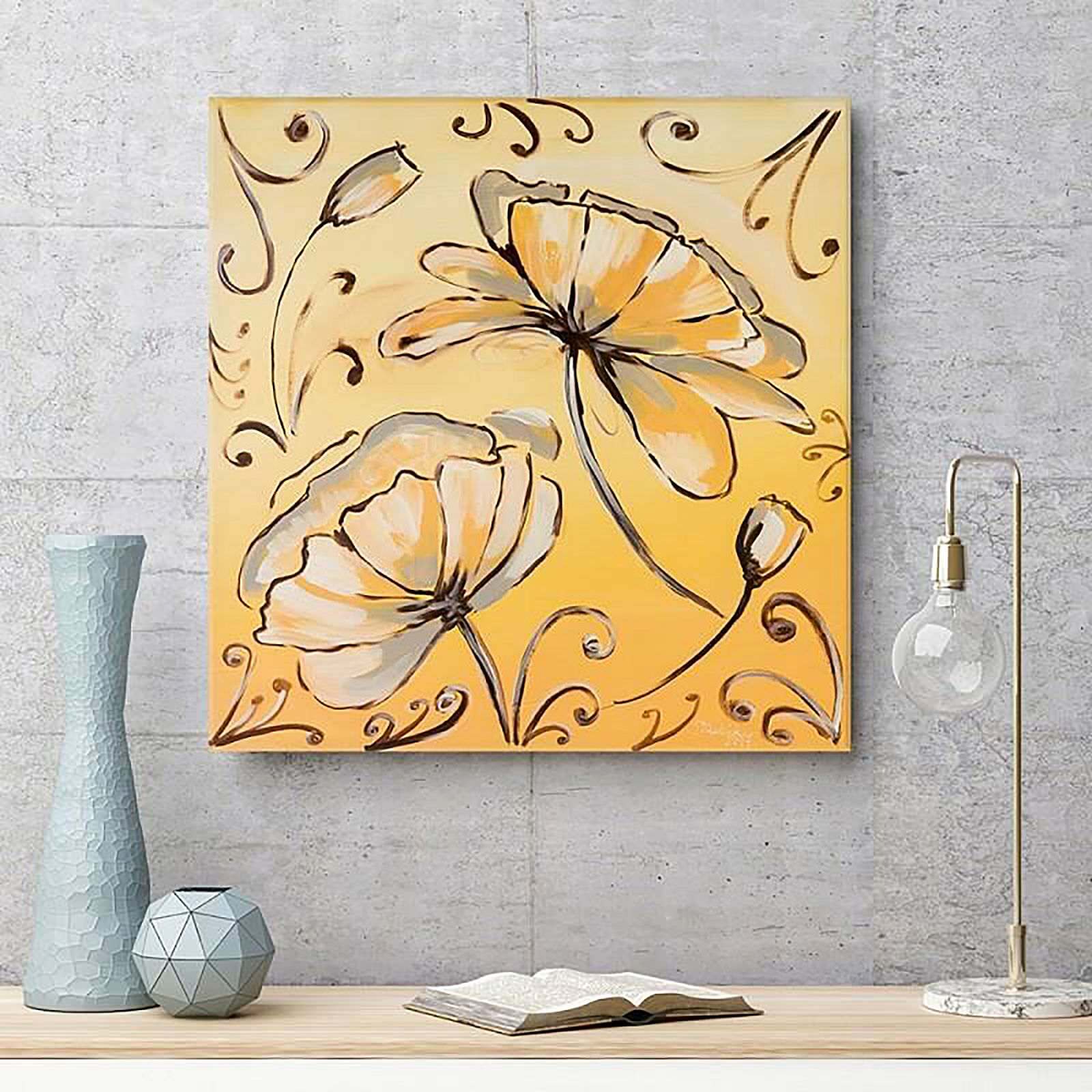 Tableau fleurs 2 - 30 x 30 cm - 4