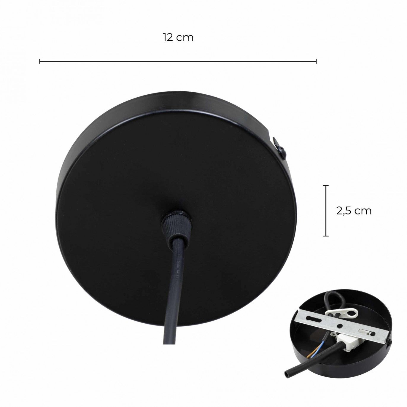 C-Création - Suspension en métal perforé - PITENE - Noir - 7