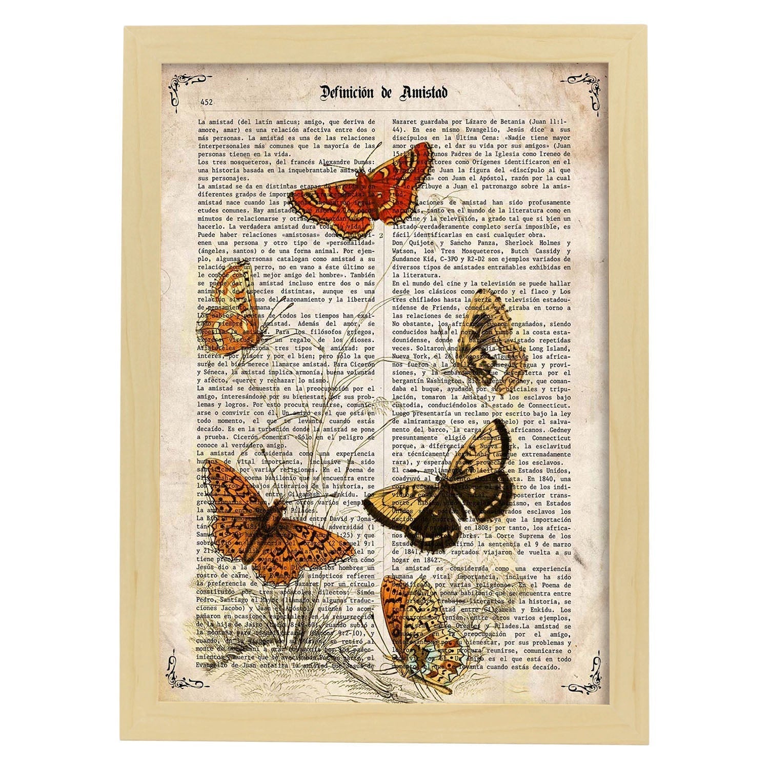 Il Poster Di Farfalle Svolazzando. Farfalle. Decorazione Di Farfalle E