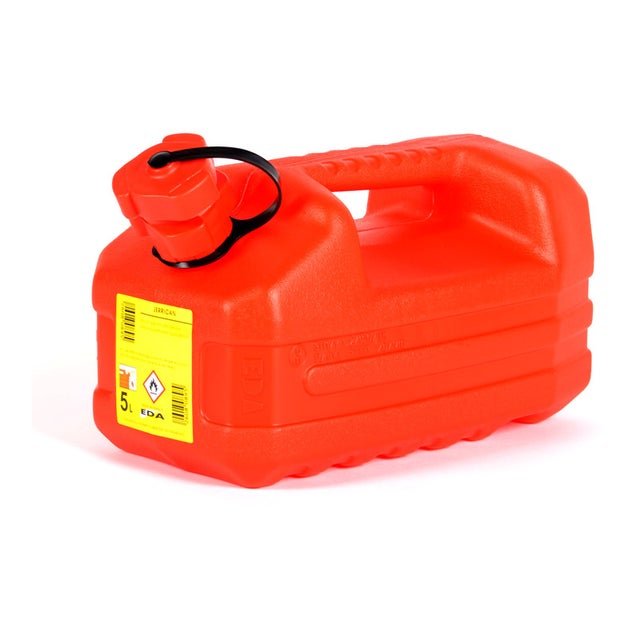 Jerrycan plastique - hauteur (mm) : 182 - capacité (l) : 5 - EDA