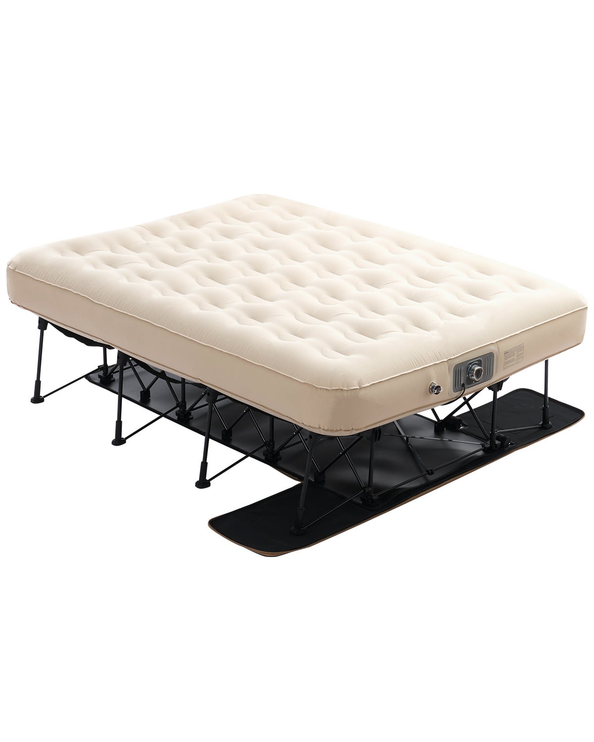 Matelas Gonflable 3 Personnes Avec Pompe Intégrée - 200x180x45 Cm, Charge 450 Kg, Auto-gonflant En 2-3 Min - Pour Maison, Camping, Invités