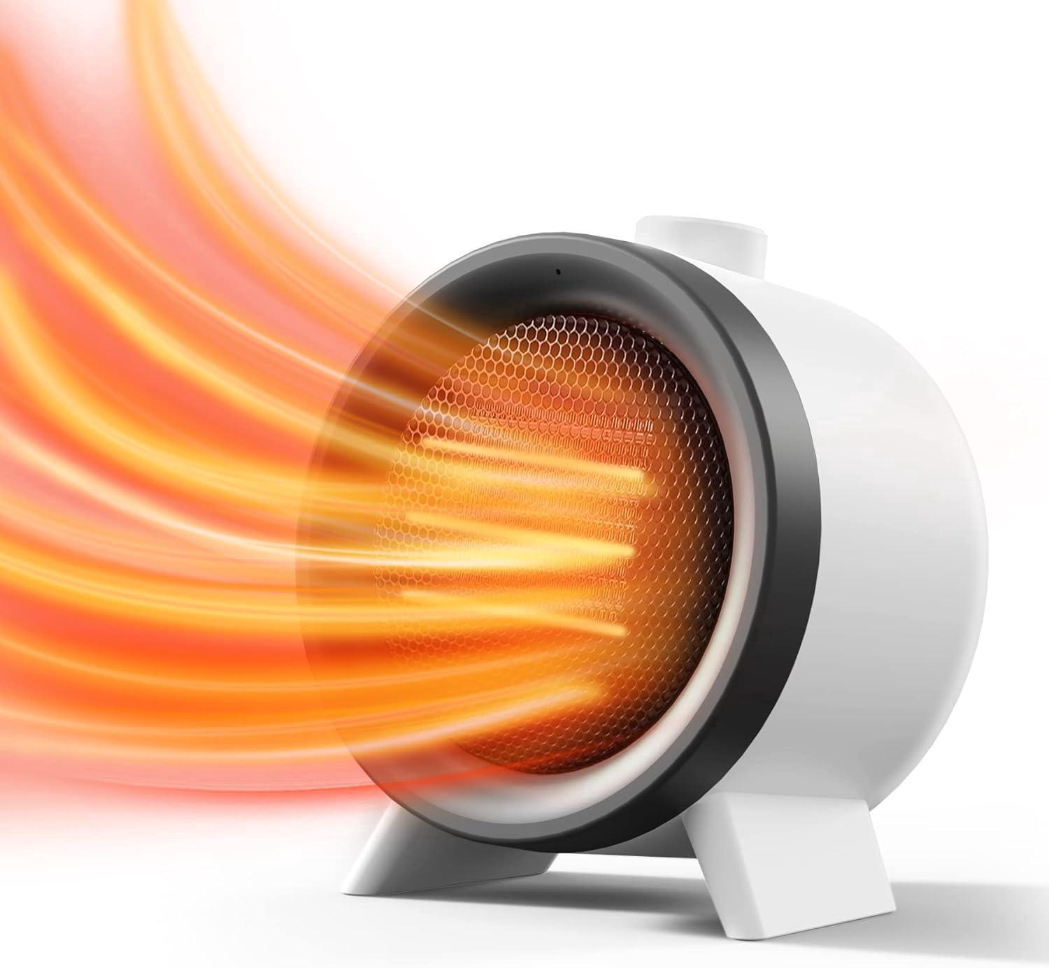 Mini radiateur soufflant, radiateur soufflant à économie d'énergie, radiateur électrique portable, radiateur électrique pour le bureau de la salle de bain