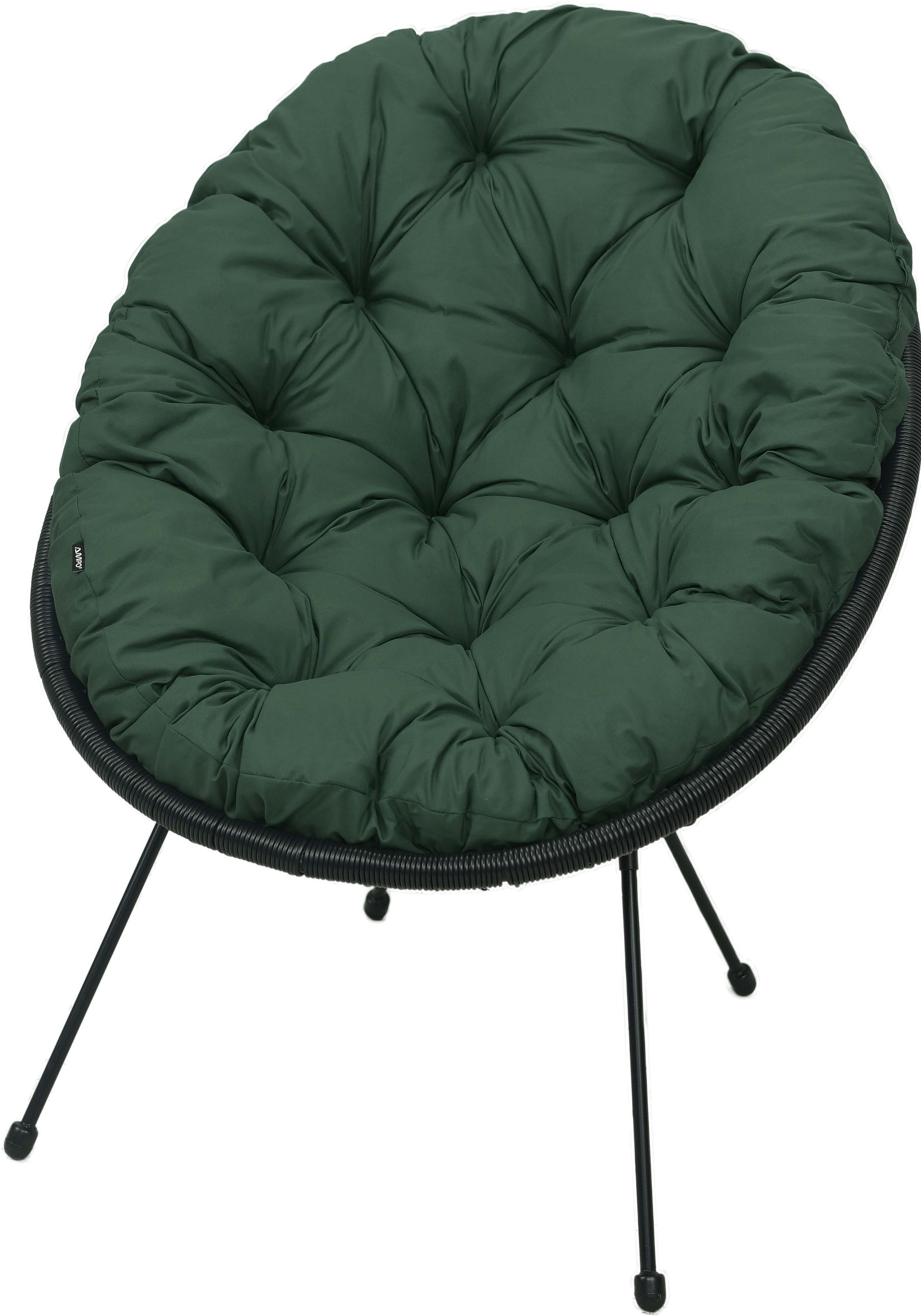 Poduszka na fotel żyłkowy Acapulco AMPO ciemny zielony 1 szt.