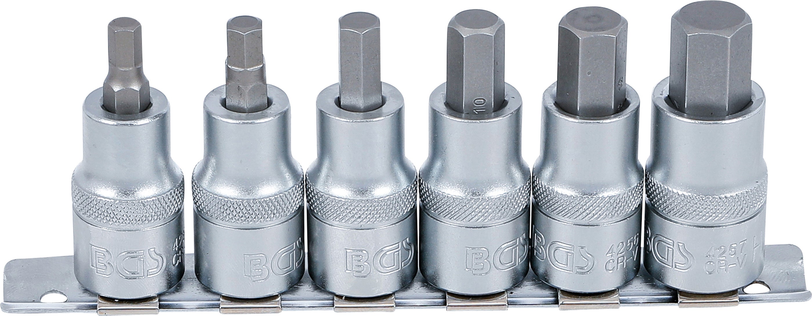 Zestaw nasadek BGS TECHNIC 6 sztuk 12,5 mm stal chromowo-wanadowa 6 do 14 mm