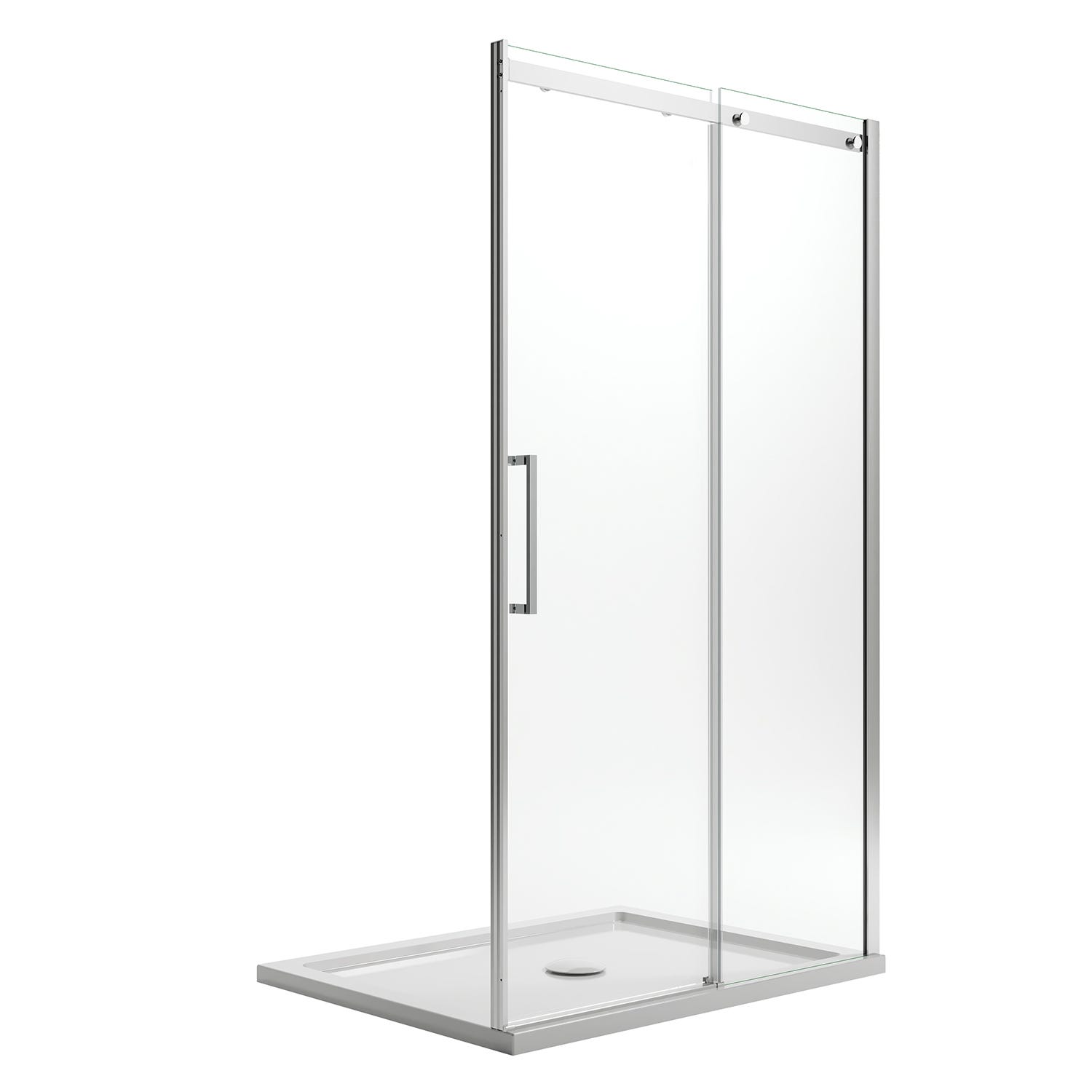 Porte Paroi Douche 150CM H200 Verre Transparent 8mm vers Droite avec ...