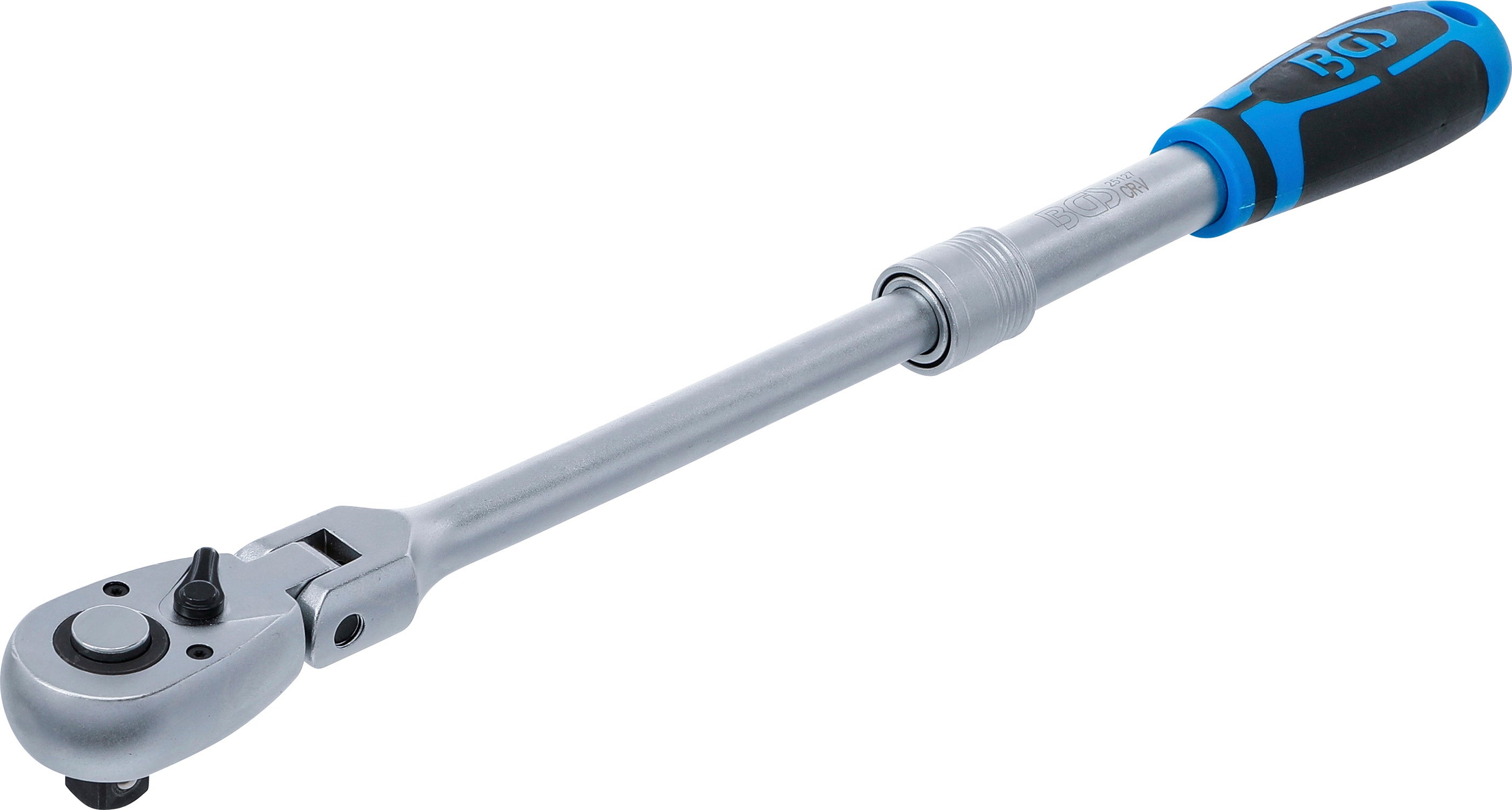 BGS Przełączana grzechotka wysuwana odchylana napęd kwadratowy zewnętrzny 12,5 mm (1/2") 350 - 490 mm - 25127