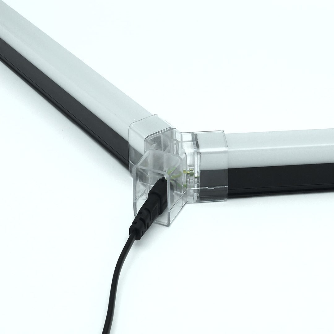 Lampa sufitowa LED HEXAGON 322W neutralna 30360lm aluminium czarno-biała wym:4x229x315cm IP20 IdeaLED - 6