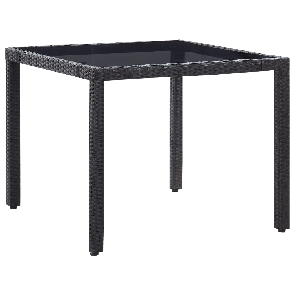 Maison Exclusive - Set da Pranzo da Giardino 5 pz in Polyrattan Nero - 3
