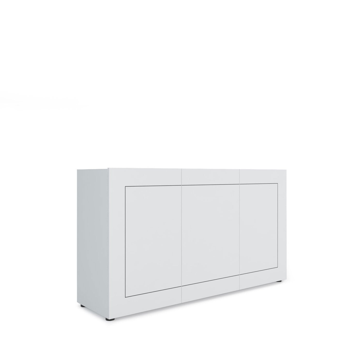 Komoda 3-drzwiowa 150x40x83,5 cm Elios połysk biały