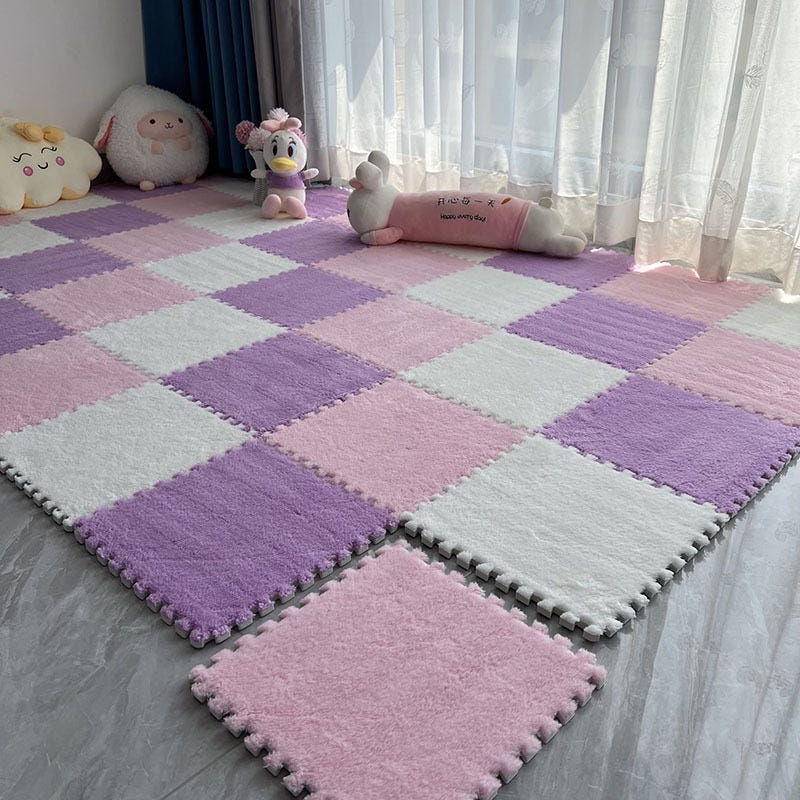 Tapis de sol en mousse - VVIKIZY - Puzzle modulable - Gris et blanc Tapis de sol en mousse - VVIKIZY - Puzzle modulable - Gris et blanc