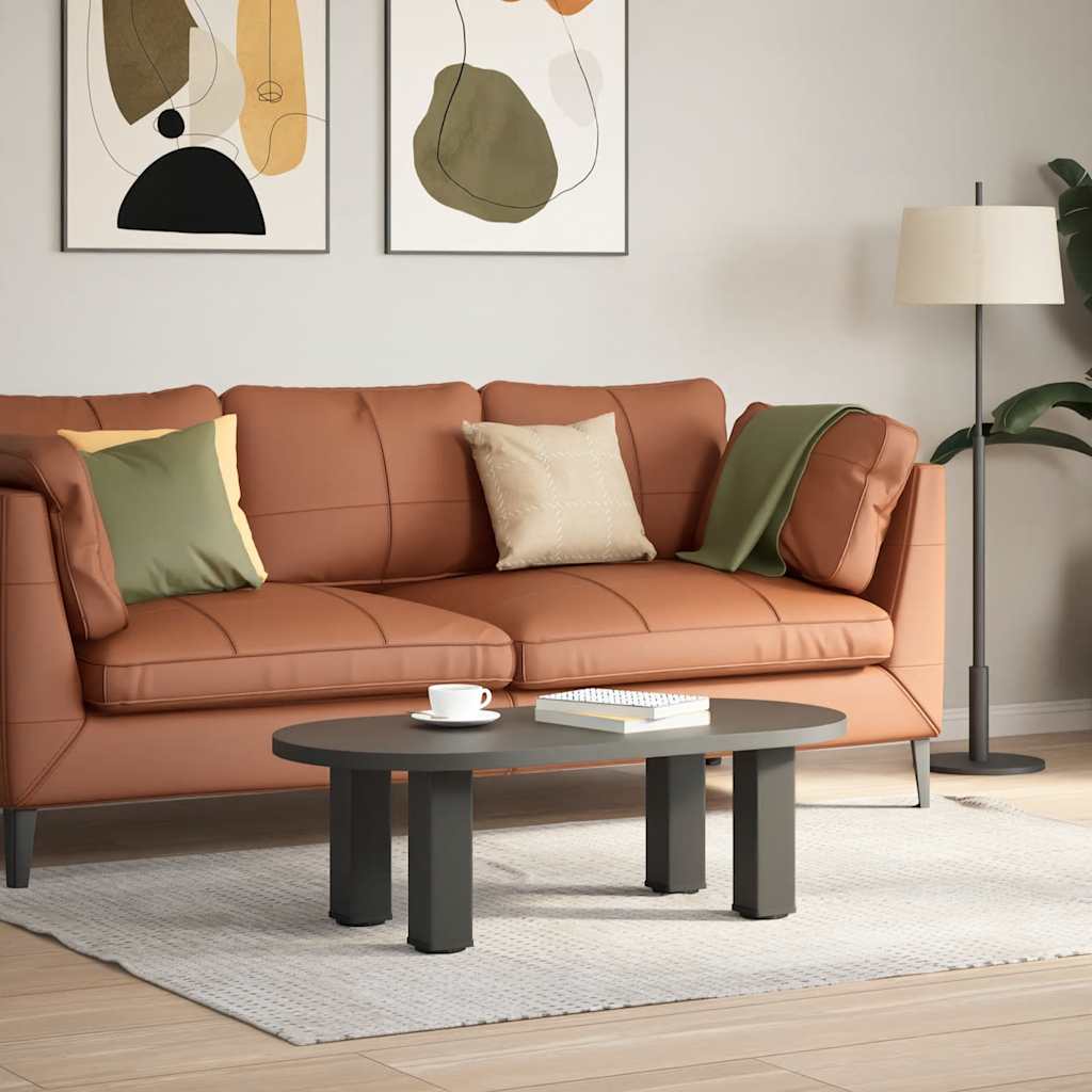 Pernas para mesa de centro 4 peças aço antracite 42-44 cm - COMFORTXL - 3