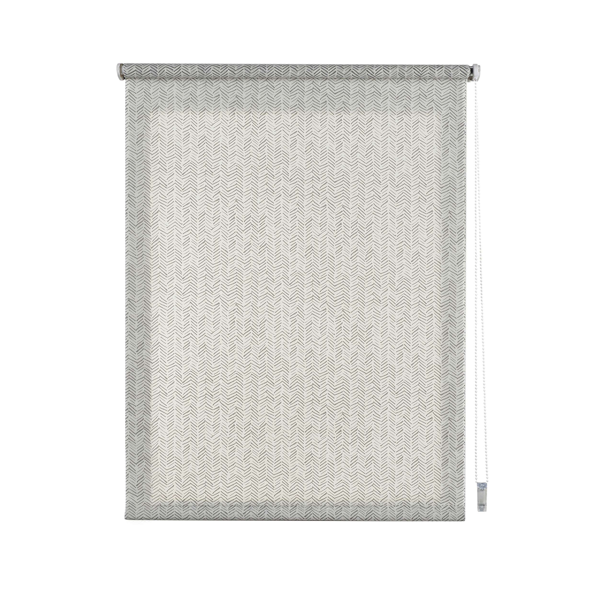 Estores enrollables estampado, estor con dibujos traslúcido natural gris, 75 x 180 cm