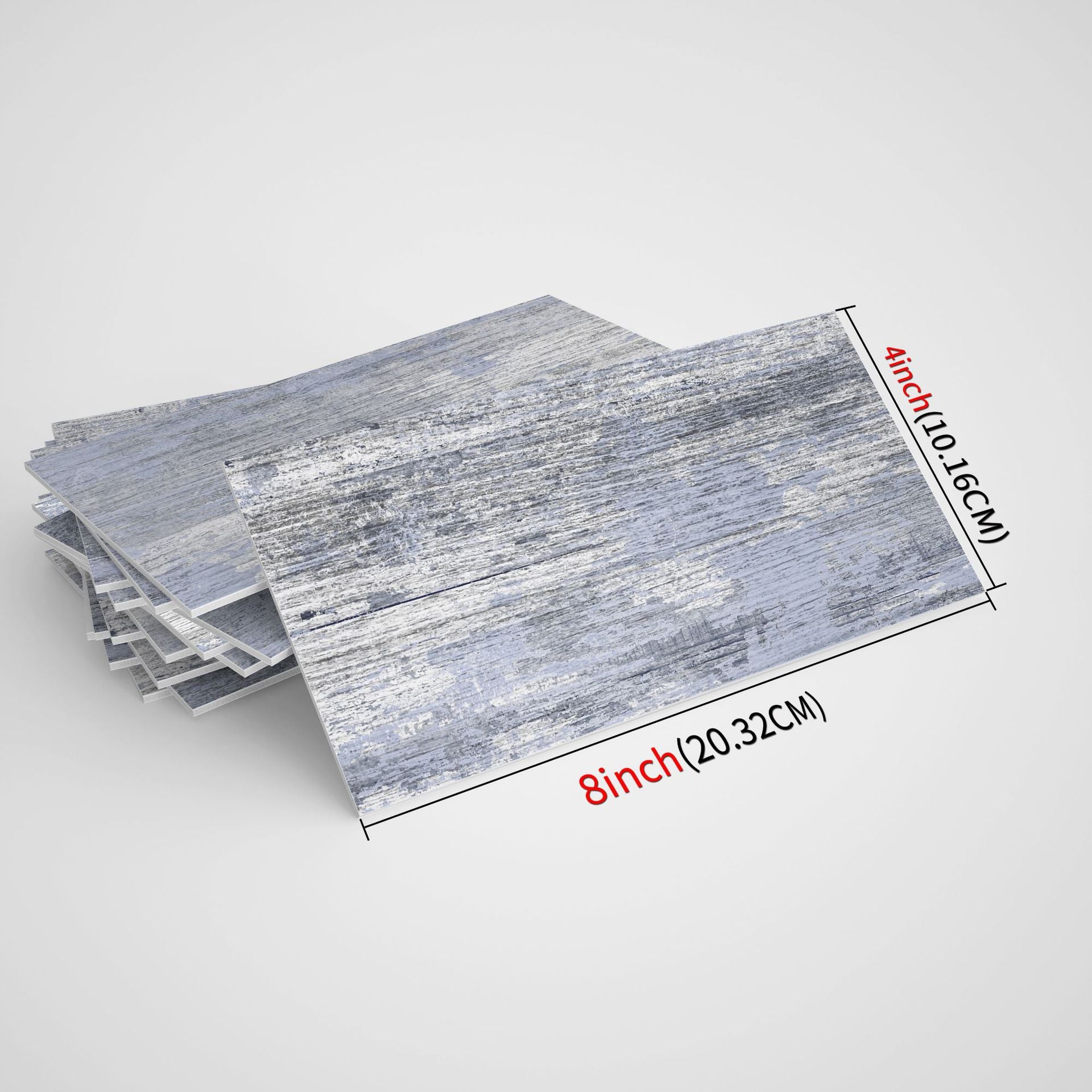 Rivestimento Adesivo 3D Grigio Chiaro Imitazione Marmo - Set di 16 Pannelli Impermeabili e Resistente all'Umidità per Cucina & Bagno - 2