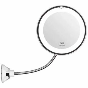 Auxmir Miroir Grossissant 10X avec 16 Lumières LED, Forte