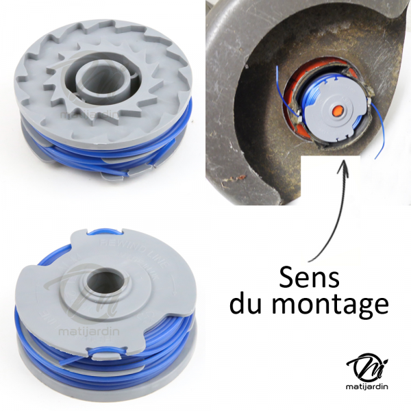 Bobineau de fil pour coupe-bordure et rotofil pour Flymo par 2 - 3