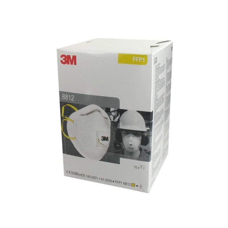 Masque 3M 8812 anti-poussière FFP1 avec soupape x 10 - 3