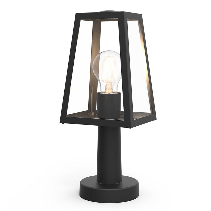 Lampa ogrodowa stojąca Fia czarno-biała 1xE27x40W IP44 wym: 33,8 x 14 x 12 cm aluminium Lutec