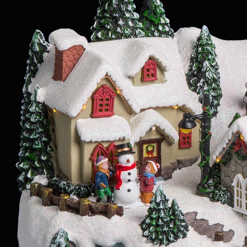 Village de Noël train & renne animé/musical 45 LED + transfo Feeric lights & christmas - 5