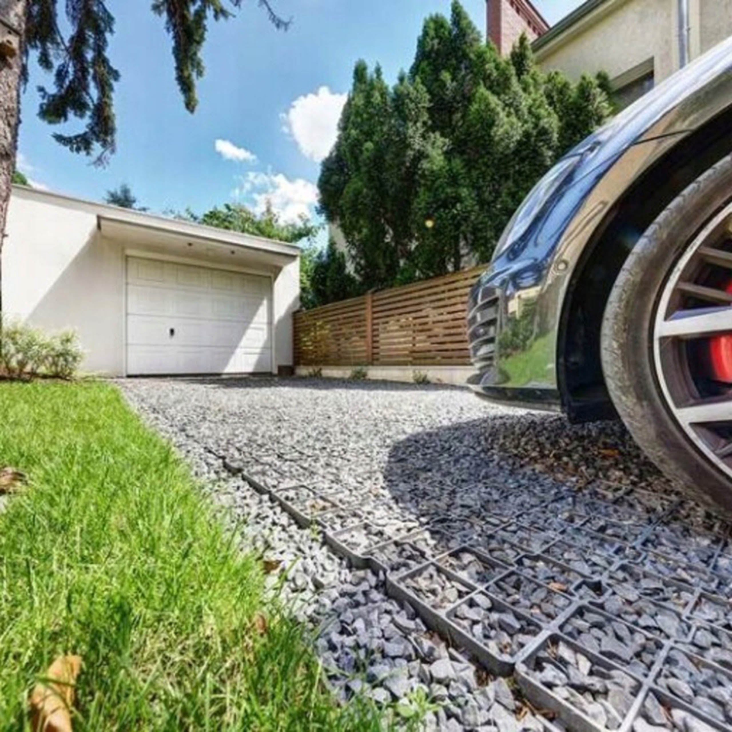 Dalle stabilisatrice de sol 50 × 50 × 4 cm – allée, parking, entrée de garage – stabilisation de gravier - 8