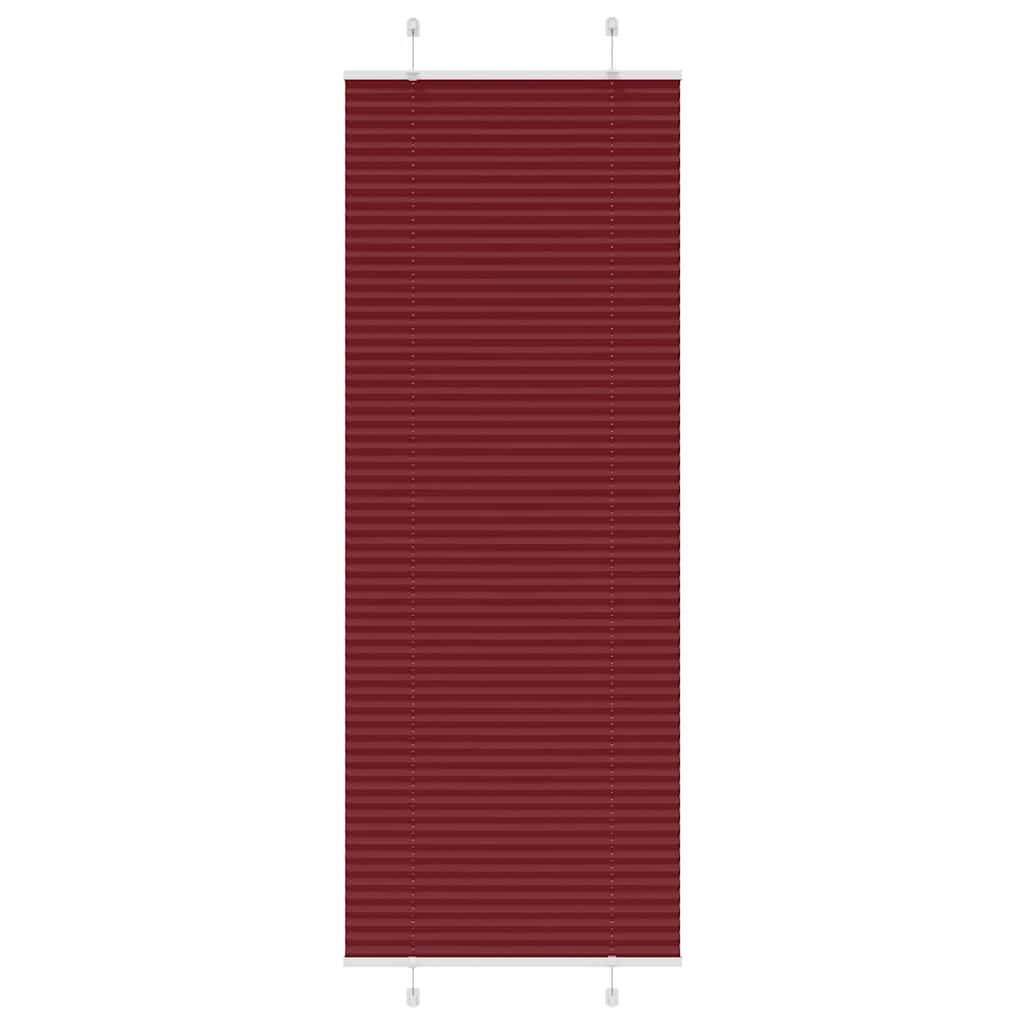 Roleta plisowana Bordowy Czerwony 70x200 cm Szerokość tkaniny vidaXL