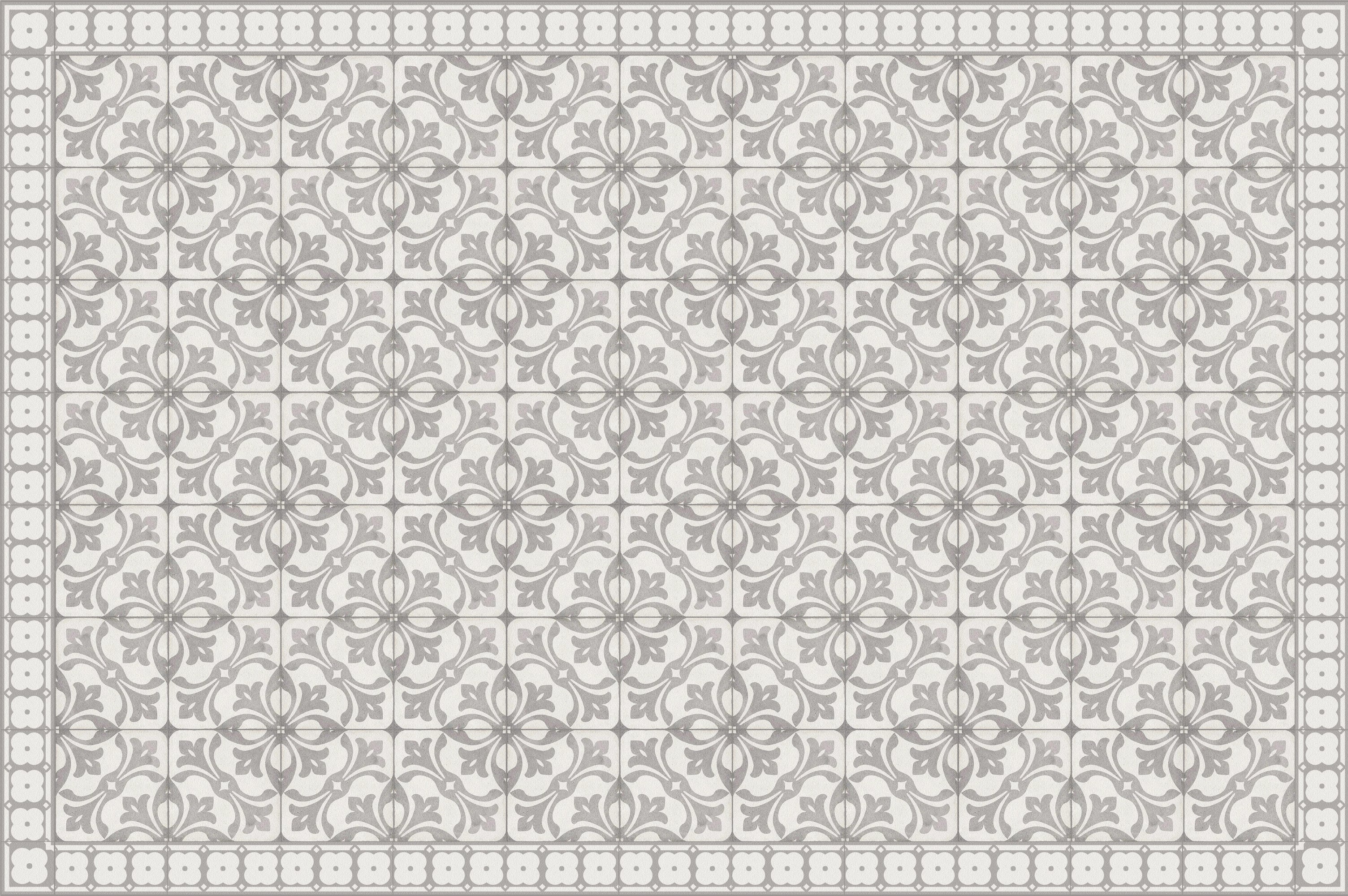 Dywan winylowy Ninette 133x200 cm - antypoślizgowy dywan z PVC, gładki nadruk, winylowy dywan do kuchni lub salonu, zmywalny