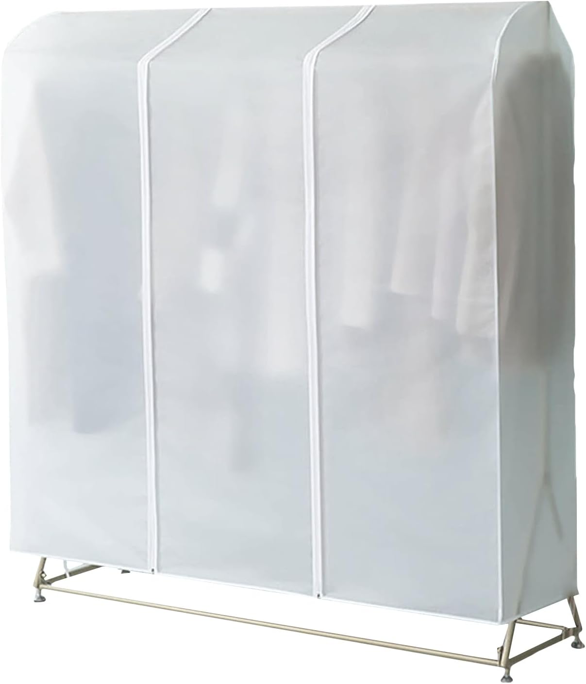 Pokrowiec na wieszak, odporny na kurz, z trwałym zamkiem błyskawicznym, chroniący ubrania przed kurzem i brudem (nieprzezroczysty, 180 * 50 * 150 cm)