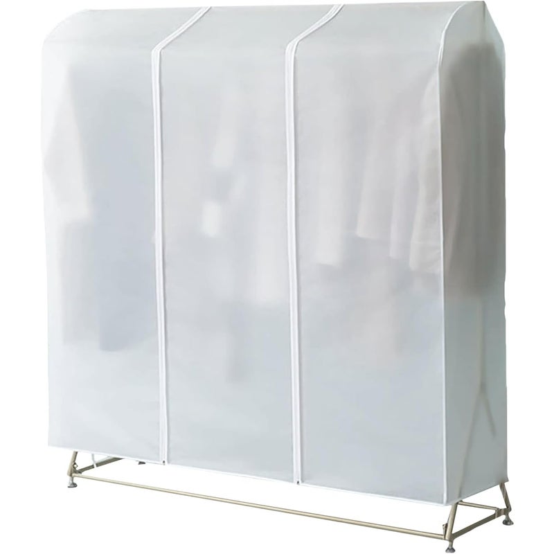 Pokrowiec na wieszak, odporny na kurz, z trwałym zamkiem błyskawicznym, chroniący ubrania przed kurzem i brudem (nieprzezroczysty, 60 * 50 * 150 cm)