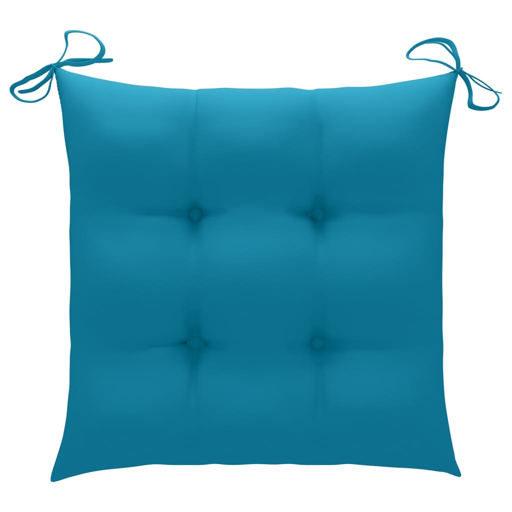 Chaise de jardin avec coussin Maison Exclusive en bois Bleu - 6