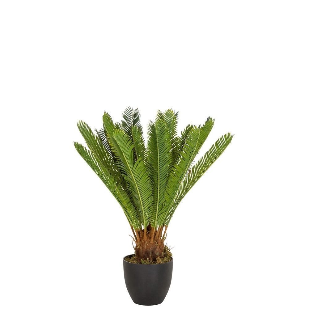 Palmier artificiel Cycas tronc - plante intérieur extérieur - H.90cm vert