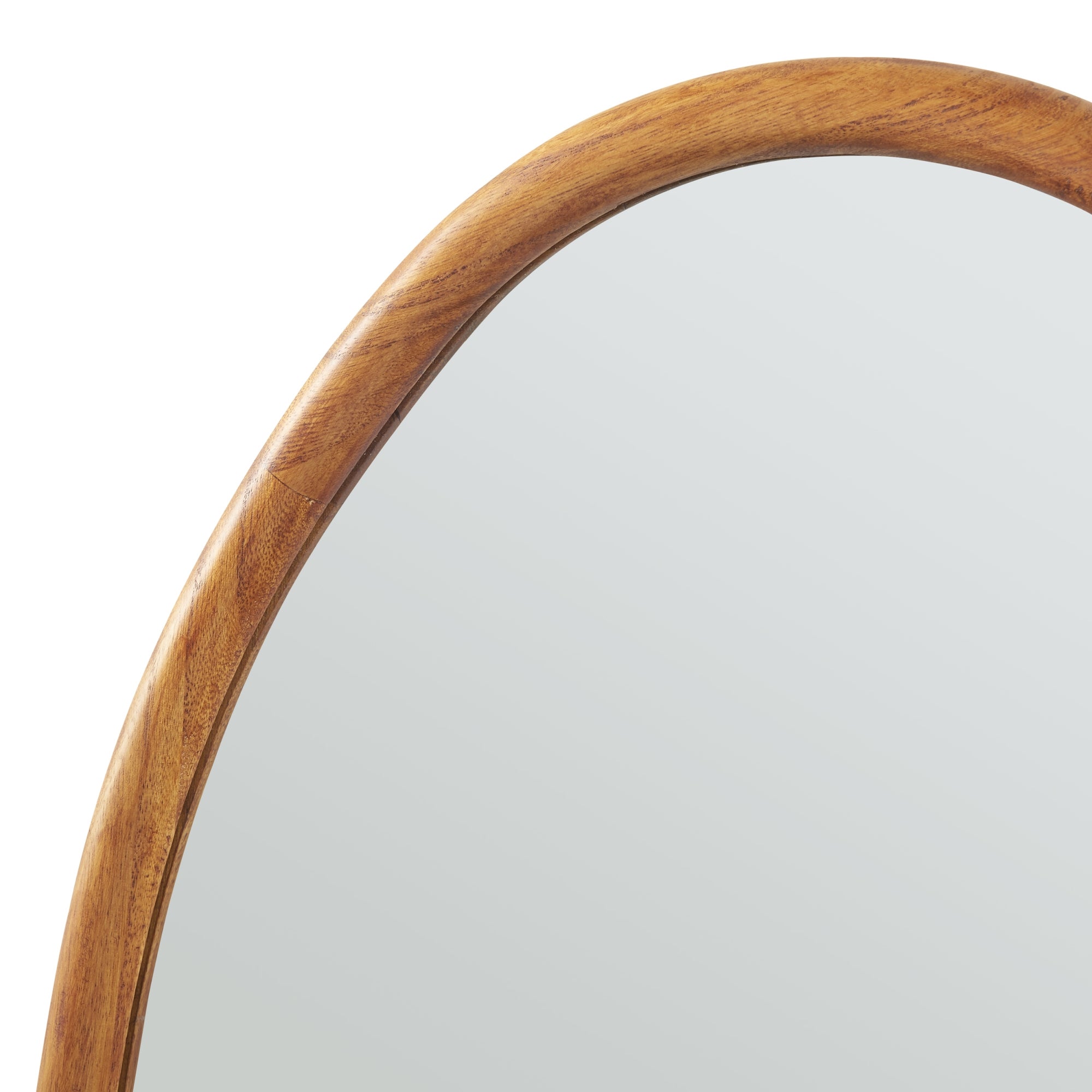 Miroir mural Jokioinen bois de paulownia MDF 75 x 55 cm effet chêne [en.casa] - 6