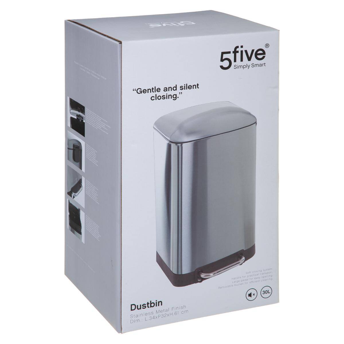 Papelera en Acero Inoxidable - 30 L - 2