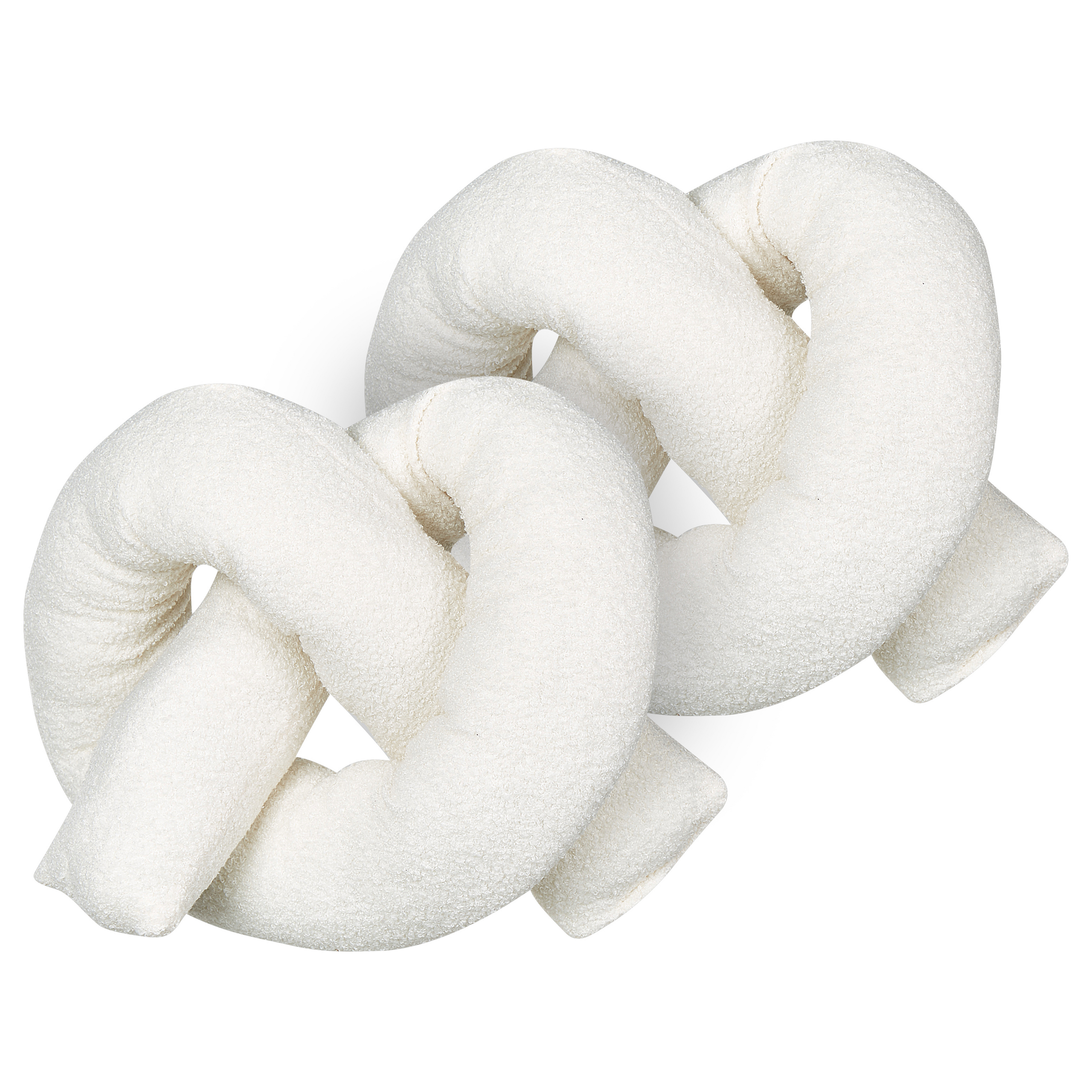 Beliani conjunto de 2 cojines afelpados blancos 172 x 14 cm gladiolus