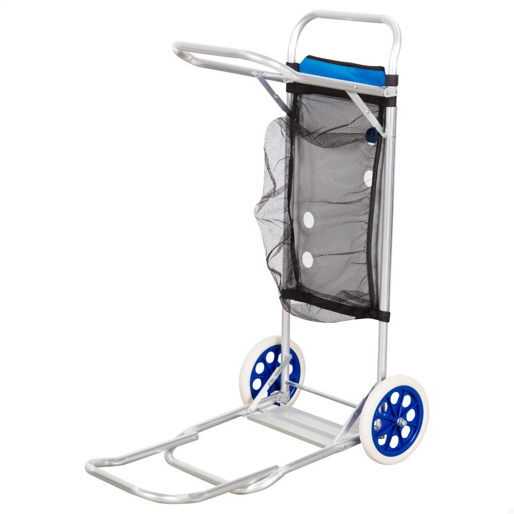 Aktive carro mesa playa 2 en 1 c/base extensible y rejilla auxiliar