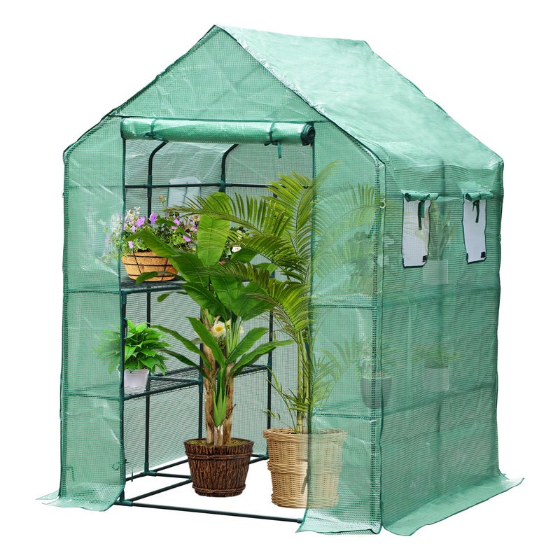 Serra Da Giardino LARMNEE 3 Ripiani, 69x49x126 Cm, Anti-UV E Resistente Alle Intemperie - Perfetta Per Piante E Fiori Su Terrazzi E Giardini